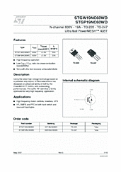DataSheet STGP19NC60WD pdf